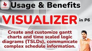 How to Use Visualizer in P6 for Schedule comparison | create Gantt charts with Visualizer |primavera