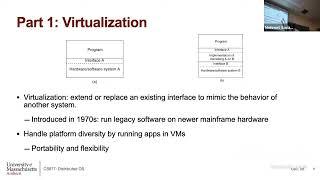 UMass CS677 (Spring'24) - Lecture 08 - Virtualization