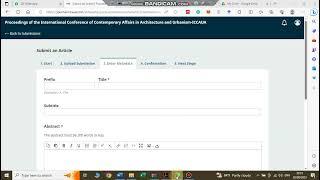 How to upload article to ojs open Journal System