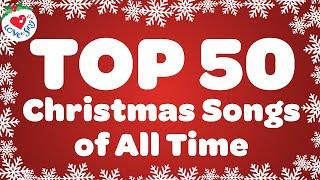 Top 50 Christmas Songs and Carols with Lyrics  Merry Christmas Music