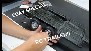 Cheap EBAY 1/10 RC Trailer Car Hauler - Build and Review