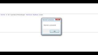 Visual Basic Internet Connection Tutorial