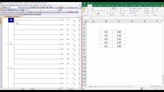 GX Works2 linked with Microsoft Excel using DDE client