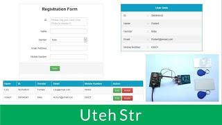 Arduino IDE + NodeMCU V3 + MySQL + PHP | NodeMCU V3 with RFID RC522 uses MySQL Database and PHP