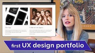 My First UX Design Portfolio - that landed me my first job! Advice for Beginners