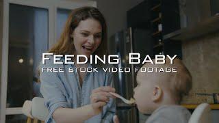 35+ Parents Feeding Baby Free Stock Video Footage | Mom Feeding Her Child, Dad Feeding His Daughter