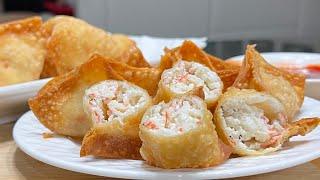 Crab Rangoon ~ Why so expensive in restaurant? It’s really simple & easy to make & taste even better