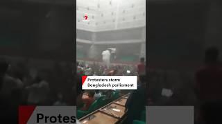 Protesters storm Bangladesh parliament