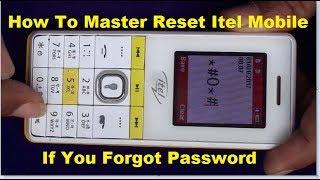 ITEL Mobile How To Master Reset With Code. If You Forgot Default Password