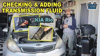 How To Check & Add Transmission Fluid - Kia Rio (Andy’s Garage: Episode - 504)