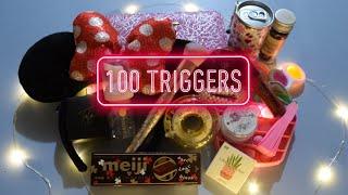 ASMR | 100 triggers in 5 minutes ︎