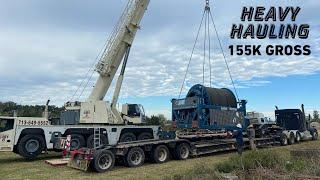 Heavy hauling a 100,000 lbs winch