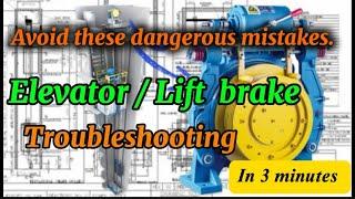 Elevator brake troubleshooting and alignment @axmasterbyalex #elevator #elevatorservice #lift