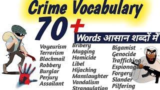 Crime Vocabulary #crimevocabulary #spokenenglish #englishspeakingpractice #dailyuseenglish
