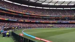Crowd Wave at Melbourne Cricket Ground - India vs South Africa 22 Feb 2015