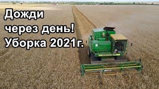 Уборка озимого ячменя 2021г. Комбайн ДОН-1500Б.