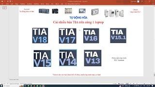 Cài nhiều phiên bản TIA Portal trên cùng 1 loptop