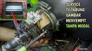 tv gambar menyempit atas bawah