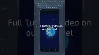 Earth Animation in AndroidStudio | App Developement #android #shorts #shortsvideo #shortsfeed