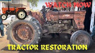 40 Years Old Tractor Restoration-Coverting 40 years old tractor to New Tractor