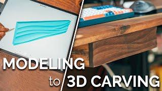 Design on iPad Pro + CNC CAM In Fusion360 For Beginners - How To Woodworking