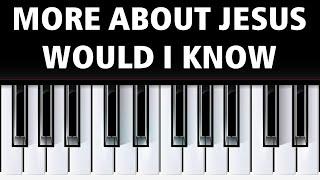 More about Jesus would I know - Piano instrumental hymn with lyrics #hymn #instrumentalmusic