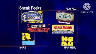 Sneak Peeks Menu to Barney and Friends: The Animated Series: The Best of Barney 2008 DVD (what if?!)