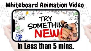 How to Create Whiteboard Animation Video on Mobile in 2025 | Whiteboard Tutorial Smartphone