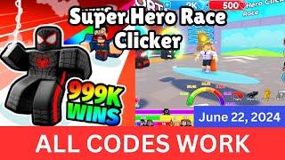 *All CODES WORK* Super Hero Race Clicker ROBLOX, June 22, 2024