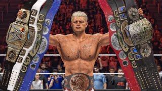 All Of Cody Rhodes Championships Wins! (WWE2K)