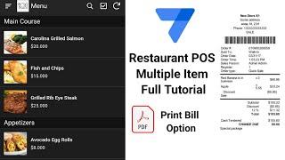 AppSheet Restaurant Multiple Item POS System Full Tutorial