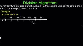 Division Algorithm Proof