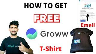 How to get Free tshirt from Groww App | Groww send me tshirt | Groww Tshirt