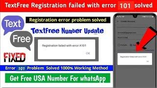 Textfree All problem solve || Textfree Registration error solve