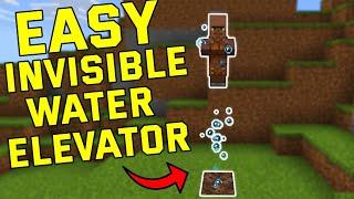 EASY & SIMPLE Invisible Water Elevator Minecraft Bedrock 1.20+(Bedrock/Ps4/Xbox/Mcpe)