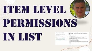 How to set Item Level Permissions on a SharePoint List ?