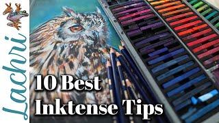 Top 10 Tips for using Derwent Inktense Blocks & Pencils 