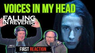 FIRST TIME HEARING Falling In Reverse - Voices In My Head | REACTION