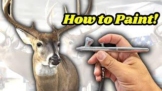 How to Paint A Deer Mount *PLUS* Airbrush Colors With Links to Buy! *SUPER EASY* Whitetail Taxidermy