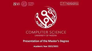 Master's Degree in Computer Science, A.Y. 22/23