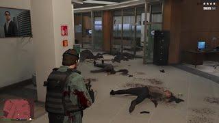 GTA 5 - FIB HQ Massacre & Ten Star Escape