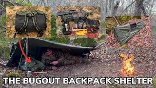 Solo Overnight Bugging Out With a Seasonfort Expanse Backpack Shelter and Chicken Noodle Soup