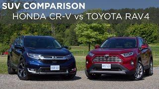 2019 Honda CR-V vs Toyota RAV4 | SUV Comparison | Driving.ca