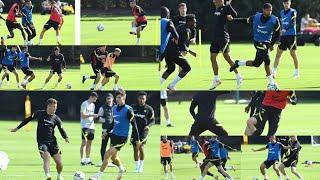 Chelsea Tuesday Training at cobham with Barkley,Thiago Silva,N'golo watch