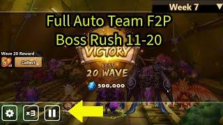 Summoners War Boss Rush Wave 11-20 Full Auto Team Guide Week 7 F2P