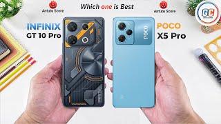 Infinix GT 10 Pro Vs Poco X5 Pro | Full Comparison  Which one is Batter