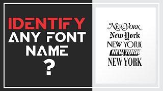 identify any font Name | How to Find Font Name From Any Design , Image