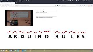 Arduino Morse Code Encoder Build With Python/Django