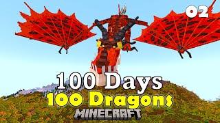 100 Days Taming 100 Dragons in Minecraft / Epi. 2: Deadly Nadders & Monstrous Nightmares