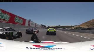 Kyle Larson NASCAR Sonoma Victory Full Race Onboard with Scanner Audio